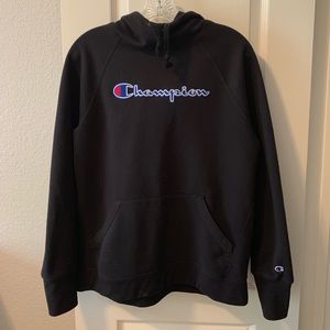 black champion hoodie